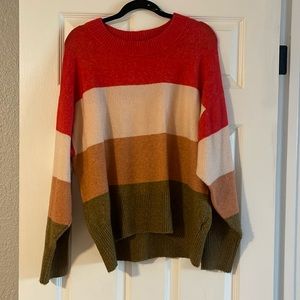 Women’s color block sweater